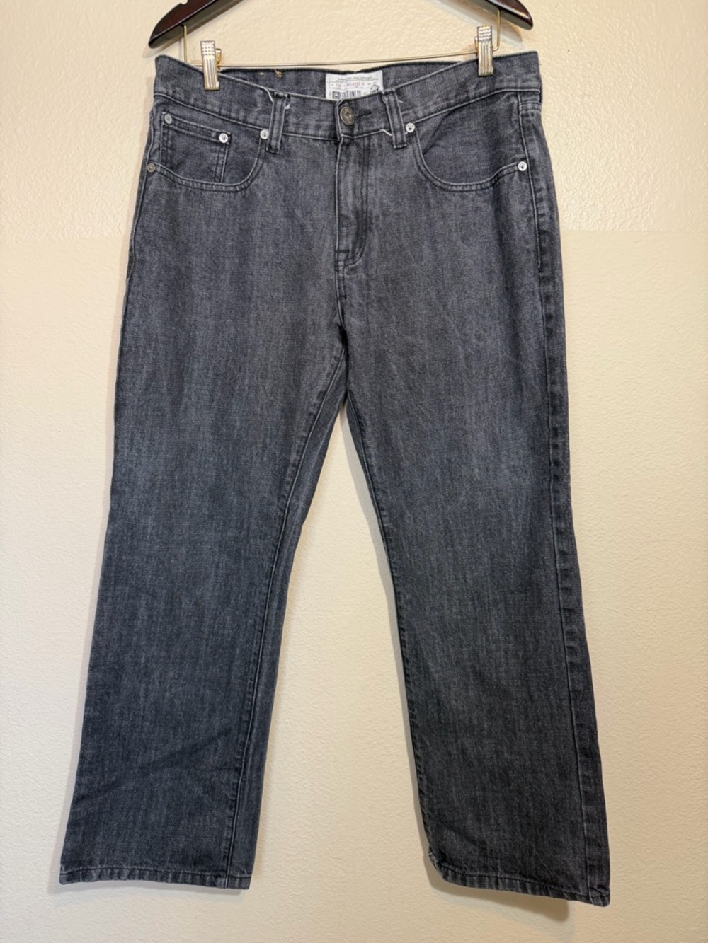 vintage Y2K ECKO UNLTD 759 Black/Grey Relaxed Baggy Denim Jeans
